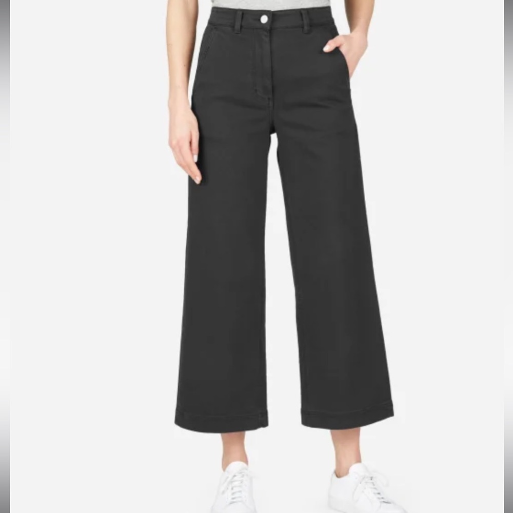 Everlane wide leg crop pant